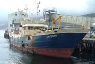 O barco retido en Ullapool / Foto: BBC