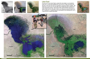 O lago Chad, exemplo claro dos cambios