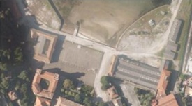 Vista aérea da zona que ocupará a Cidade do Mar / Google Maps
