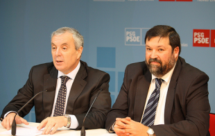 Caamaño e Pachi Vázquez nunha das xuntanzas preparatorias da Conferencia Política o pasado xaneiro