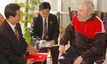 Castro, na xuntanza da semana pasada cunha delegación china