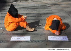 Protesta contra o cárcere de Guantánamo organizadas por AI