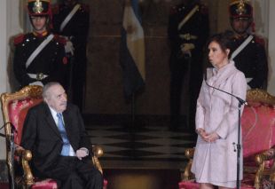No día que recibiu unha homenaxe da actual presidenta, Fernández de Kitchner, na Casa Rosada / Imaxes enviadas por Débora Campos