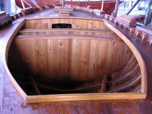 Detalle dun bote polbeiro, embarcación típica da zona de Bueu / modelismonaval.com
