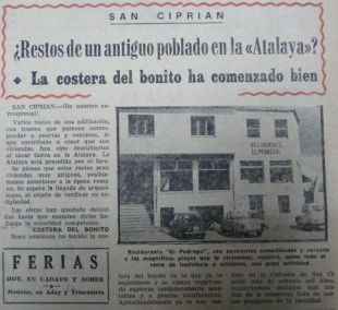 En xuño de 1974 aparece unha construción na contorna, da que se di podería ser unha sauna castrexa. O diario 'El Progreso' recollía a noticia