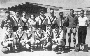 O Orzán na tempada 1950-1951, coa súa primeira madriña