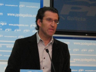 O líder dos populares galegos, Alberte Núñez Feijóo