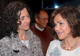 A conselleira de Cultura, Ánxela Bugallo, coa ministra de Cultura, Carmen Calvo