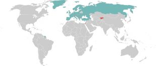 Mapa de países asinantes da Declaración de Boloña. Aparecen en vermello os países rexeitados.