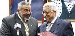 Haniyah e Abbas xuraron o novo goberno de unidade palestina