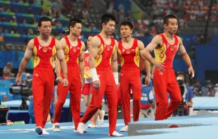 Espectacular vitoria do equipo chinés de ximnasia