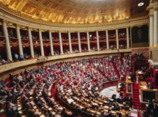 A Asemblea francesa está composta por 577 escanos