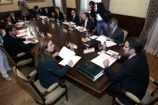 Feijoo e os seus conselleiros no Consello da Xunta, desenvolvido a pasada semana
