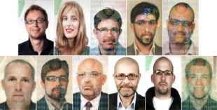 Fotos dos sospeitosos escaneadas dos seus pasaportes falsos (clique para ampliar)