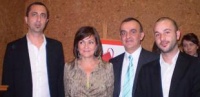 Albino Alonso, Carmen Calvo, Raúl Francés e David Pérez
