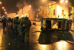 Os disturbios sentíronse nas principais cidades gregas