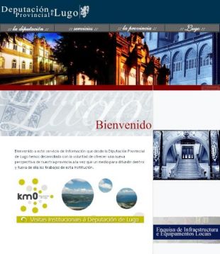 Imaxe da web da Deputación de Lugo (clique para ampliar)