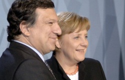 Barroso e Merkel, impulsores do acordo