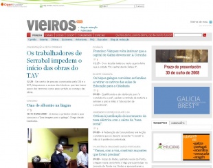 A portada de Vieiros, en portugués (clica na imaxe para ampliar)