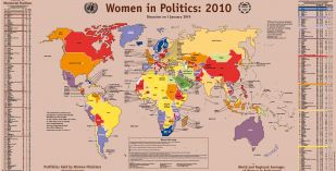 Imaxe gráfica do Mapa Mundial da Muller na Política 2010 (clica para ampliar)