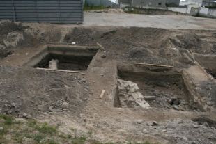 Imaxes da parte escavada do castro da Atalaia