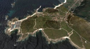 Vista aérea da costa de Lira (Google Earth)