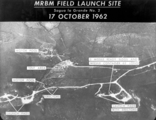 Imaxes dos mísiles tomadas polos avións estadounidenses, a 17 de outubro do 62