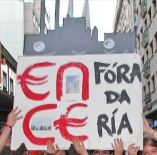 Imaxe dunha manifestación contra Ence / Indymedia