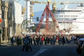 Manifestación en Vigo, esta terza