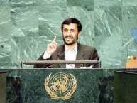 Mahmoud Ahmadinejad, nunha intervención na ONU / igadi.org