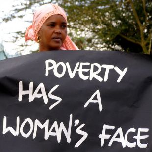 'A pobreza ten cara de muller' / Imaxe tirada do Flickr de subcomandanta