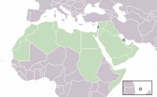 A localización da República do Líbano