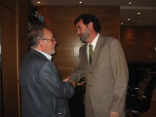 Francisco Lores nun encontro co vicepresidente, Anxo Quintana