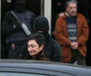 Elena Beloki e Xabier Salutregi no momento de ser detidos en 2007, ao comezar a instrución do sumario