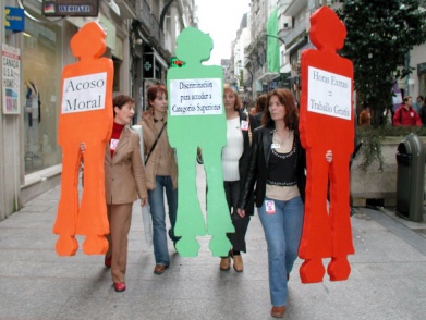 Manifestación na Rúa Príncipe en Vigo (Foto CIG)