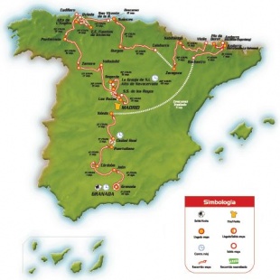 Percorrido da 'Vuelta' 2008