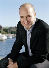 O primeiro ministro sueco, Fredrik Reinfeldt