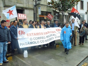 Folga dos carteiros rurais, hai tres anos, en Compostela / Imaxe: CIG