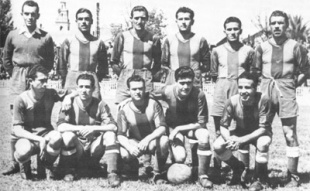 Fotografía do Levante UD na altura na que gañou a Copa de l'Espanya Lliure