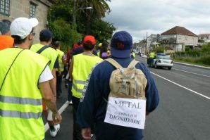 'Metal camiña por dignidade' / Imaxes da marcha: CIG