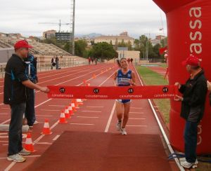 Cristina a piques de proclamarse campioa da carreira desputada o mes pasado en Terrasa