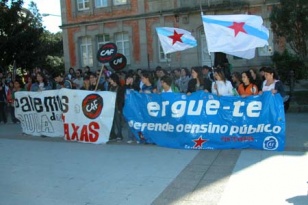 Concentración o 31 de outubro en Pontevedra