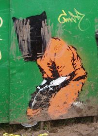 Pintada contra Guantánamo / Flickr: burge5000