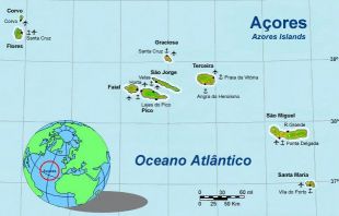 Mapa dos Azores