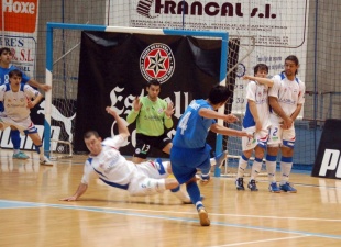 Unha imaxe do partido contra o Móstoles, esta fin de semana (quedaron 9-3)