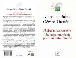 'Altermarxisme', unha das obras máis influíntes de Jacques Bidet (clique para ampliar)