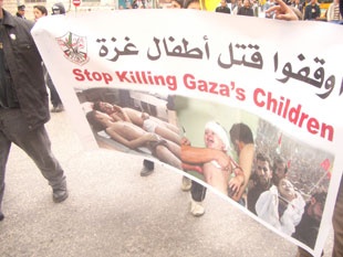 Contra o masacre de Gaza (1)